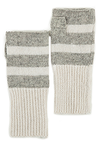 Striped Fingerless Gloves