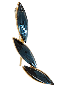 Tri Stone Earring