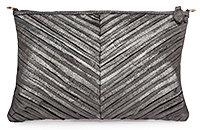 Stitched Strip Leather Clutch / iPad Case