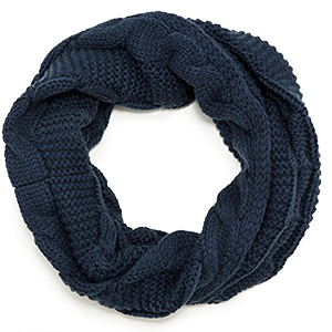 Chunky Cable Knit Infinity Scarf