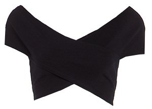 Crisscross Wrap Crop Top