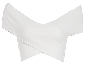 Crisscross Wrap Crop Top