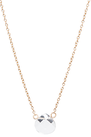 DAILYLOOK Faceted Crystal Pendant Necklace