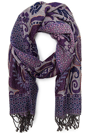 Vismaya Embroidered Filigree Scarf