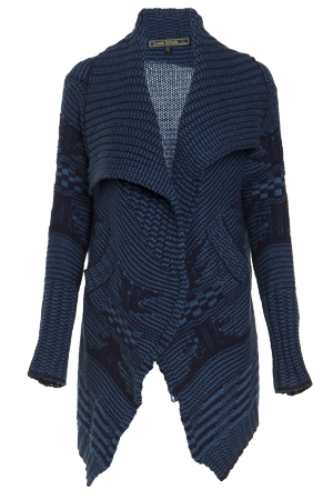 color mixed wool cardigan jacket