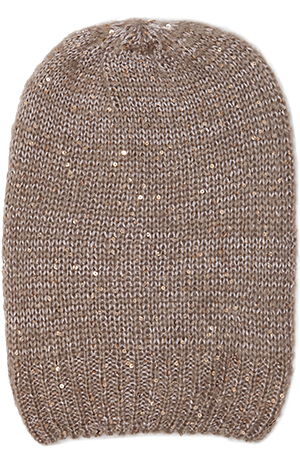 Oversized Sequin Beanie