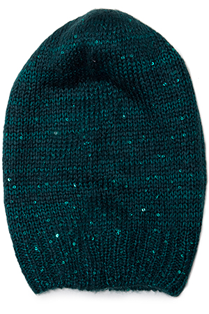 Oversized Sequin Beanie