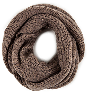 Sparkling Braided Knit Scarf
