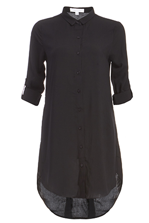 Classic Woven Button Down Tunic