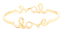 Double Love Bangle Bracelet