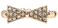 Pointed Crystal Bow Ring
