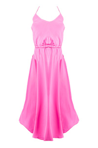 Yumi Kim Leon Silk Dress in Pink | DAILYLOOK