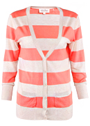 Striped V-Neck Cardigan