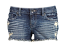 Distressed Denim Shorts