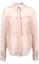 Western Stud Fringe Shirt