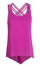Woven Back Strap Top