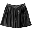 Spike Waist Pleated Skirt