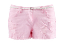 Pink Cut Off Denim Shorts