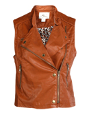 Moto Girl Leather Vest