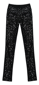 Sequin Front Skinny Pants