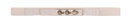 Snake Skin Skinny Belt with Gold Studs