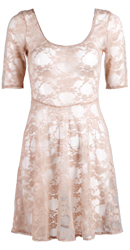 Nude Lace Dress