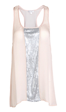 Sequin Stripe Top
