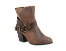 Distressed Buckle Bootie