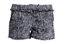 Boucle Tweed Fringed Shorts