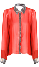 Python Accented Button Down