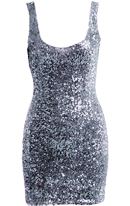 Fitted Sequin Dress