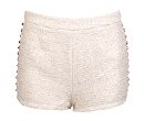 Metallic Tweed Spike Shorts