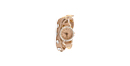 Crystal Stud Leather Wrap Watch Bracelet