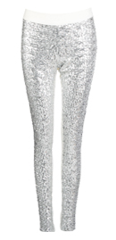 Sequin Front Skinny Pants