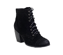 low heel booties with laces
