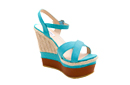 Turquoise Color Block Espadrille