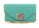 Metal Rimmed Twist Lock Purse
