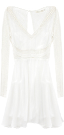 Metallic Lace Insert Dress