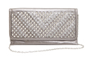 Chevron Studded Clutch