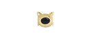Hammered Black Eye Cuff