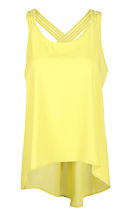 Woven Back Strap Top