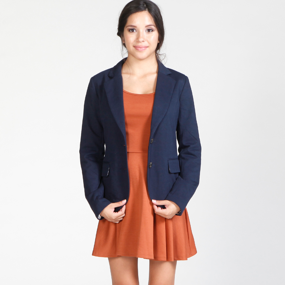 Elbow Patch Blazer in Navy DAILYLOOK