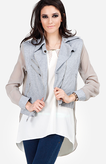 Sheer Moto Jacket Slide 1