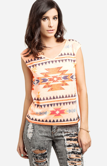 Neon Tribal Tank Slide 1