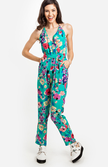 yumi green jumpsuit