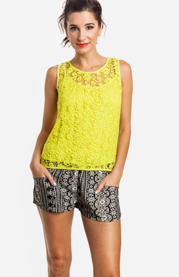 Floral Crochet Tank Slide 1
