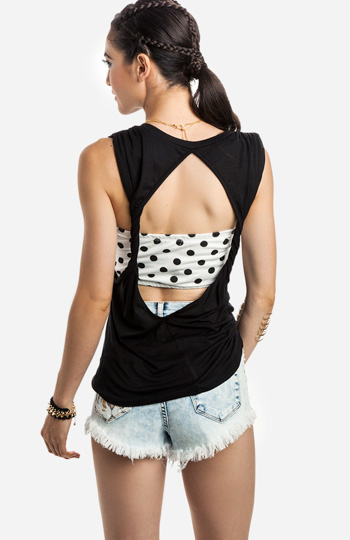 Open Back Tank Top Slide 1