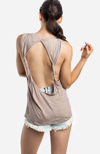 Open Back Tank Top Slide 1