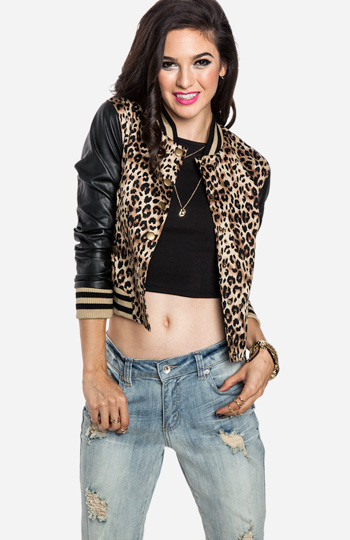 leopard varsity jacket