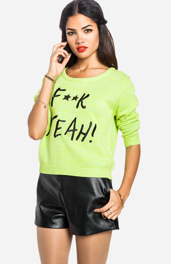 MINKPINK Censored Sweater Slide 1